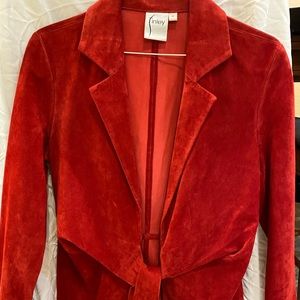 Finley suede leather jacket. Med